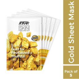 nykaa skin Nykaa Naturals Skin Secrets Glow Like Gold Sheet Mask Combo-picture-19