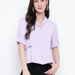 Latin Quarters Light Purple Casual Shirt-image-51