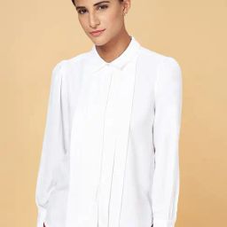 Annabelle by Pantaloons White Regular Fit Shirt-image-78