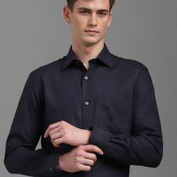 Louis Philippe Men Classic Fit Spread Collar Floral Printed Cotton Formal Shirt-image-78