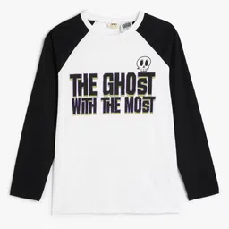 Koton Boys Typography Printed Hooded Applique T-shirt-image-13
