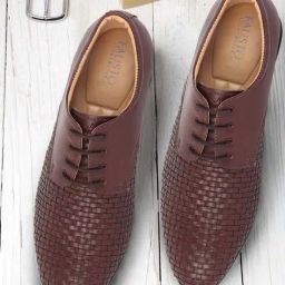 Fausto Men's Brown Derby Shoes-picture-15