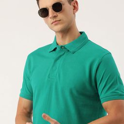 ARISE Men Polo Collar Pure Cotton T-shirt-image-29
