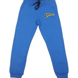 Superman Boys Blue Solid Joggers-image-49
