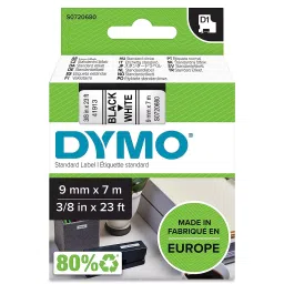 DYMO 9mm x 7m Black Print on White Tape Self-Adhesive Labels for Label Printer, ‎V150221-image-24