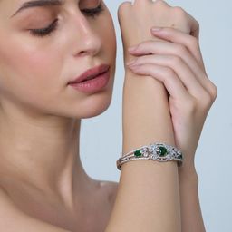 KAYRAH Women Silver-Plated Kada Bracelet-58