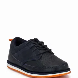 Tuskey Kids Navy Leather Sneakers-picture-19