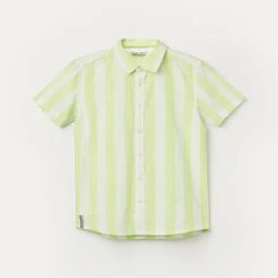 Fame Forever by Lifestyle Boys Lime Cotton Shirt-image-71