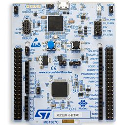 roboticssign Official STMicroelectronics NUCLEO-G474RE Development Board, STM32 Nucleo-64, STM32G474RE MCU, Uno & ST Morpho STMICROELECTRONICS - Free Micro USB Cable image 1
