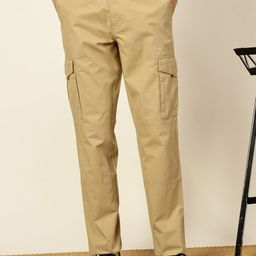 Thomas Scott Men Cotton Mid-Rise Cargos Trousers-picture-31