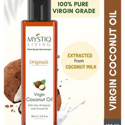 Mystiq Living Extra Virgin Coconut Oil Baby Massage Oil Baby Hair Oil Pure Coconut Oil for Baby and Kids- 100 ml-image-40