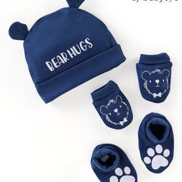 Babyoye  100%  Organic Cotton with Eco-Jiva Finish Bear Print - Navy-picture-24