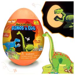 Imagi Make Mapology Glow In The Dark Dinos & Egg 3D Puzzle Orange - 10 Pieces-83