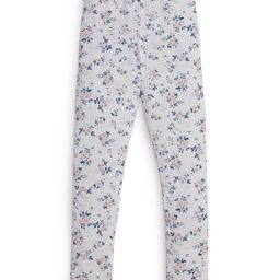 JusCubs Cotton Lycra Floral Printed Leggings - White-picture-4