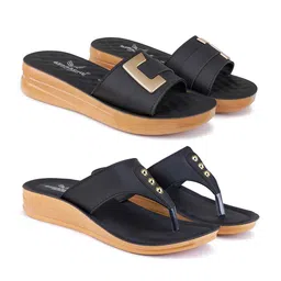 Bersache Pack of 2 Open Toe Heels-0