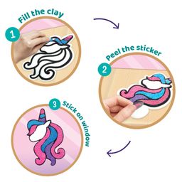 Imagimake Clay Stickers Unicorn- Multi color image 4