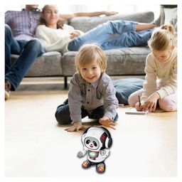 WISHKEY Plastic Panda Robot Toy for Children All Direction Moving and Dancing Robot for Kids Black Pack of 1) image 5