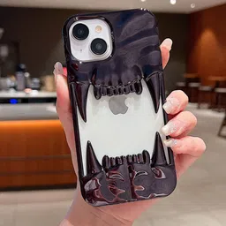 Luxury Kase Quirky Printed iPhone 15 Plus Back Case Mobile Accessories-8