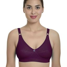 Samvar Maroon Cotton Non-Wired Non Padded Minimizer Bra-picture-7