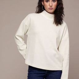 MANGO High Neck Corduroy Sweatshirt-image-82