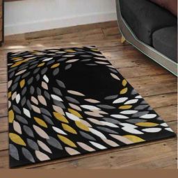 Presto Black Wool Hand Tufted Carpet-image-86