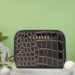 Caprese Faux leather Black Women Wallet-image-66