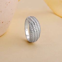 GIVA 925 Sterling Silver Spired Dome Ring Fixed Size For Women-image-54