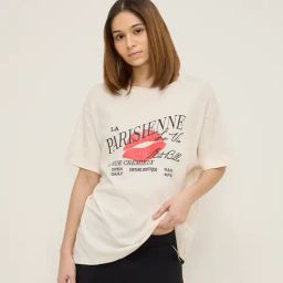 Superstar by Westside Cream Text Design Oversized Cotton T-Shirt-image-94