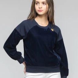 SHAYE Blue Solid Pullover-picture-14