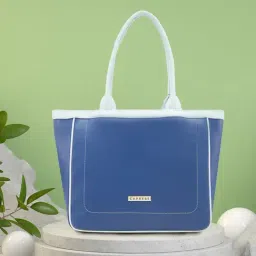 Caprese Faux leather Navy Blue Women Tote Bag-picture-44