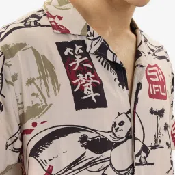 The Souled Store Multicolored Regular Fit Printed Shirt image 4