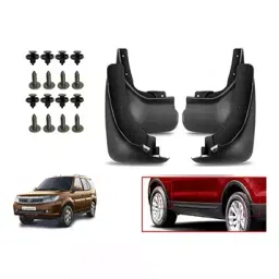 Auto Pearl Front and Rear Mud Guard For Tata Safari Storme (Black) Set of 4 Pcs-10