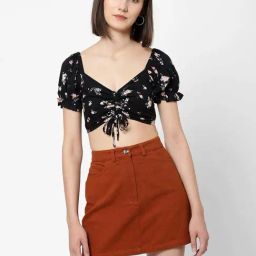 VASTRADO Black Printed Top-20