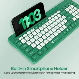 Portronics Bubble Square Wireless Keyboard (Green) image 4