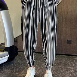 StyleCast x Revolte Men Striped Easy Wash Joggers Trousers-picture-32