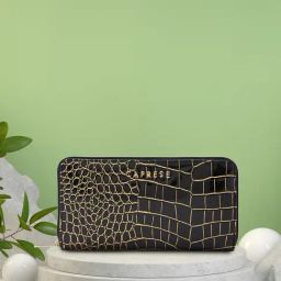 Caprese Faux leather Black Women Wallet-17
