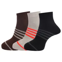 Dollar Multi Cotton Self Pattern Socks - Pack of 3-22