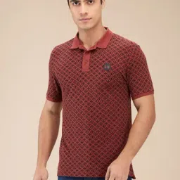 Being Human Orange Regular Fit Printed Polo T-Shirt-picture-17