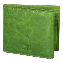 Aditi Wasan Green Leather Tri-Fold Wallet for Men-image-83