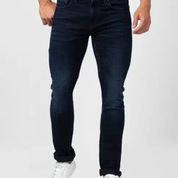 Spykar Dark Blue Cotton Slim Fit Jeans-picture-25