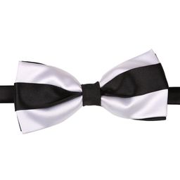 Tossido Black & White Colourblocked Bow Tie-image-13
