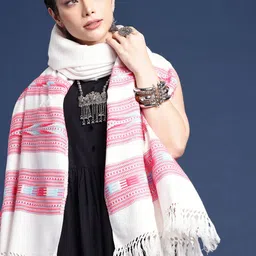 Taavi Geometric Woven Design Kullu Shawl-57