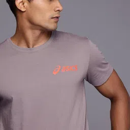ASICS Logo Printed Training Or Gym T-shirt-image-89