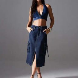 Miss Chase Blue Skirt-picture-3