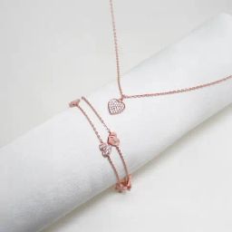 GIVA 925 Sterling Silver Rose Gold Set for Women-image-46