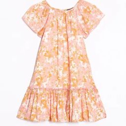 Allen Solly Girls Peach Cotton Print Dress-image-34