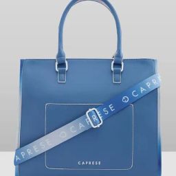 Caprese Blue Vivian Faux Leather Tote-image-71