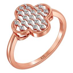 Joyalukkas 18k (750) Purity Rose Gold Foliage Fantasy Diamond Ring-image-31