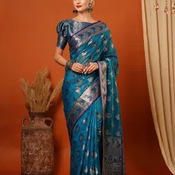 KALINI Woven Design Zari Pure Silk Banarasi Saree-picture-48