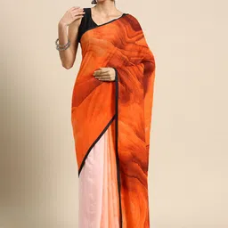 BUTA BUTI Abstract Printed Cotton Saree-picture-25